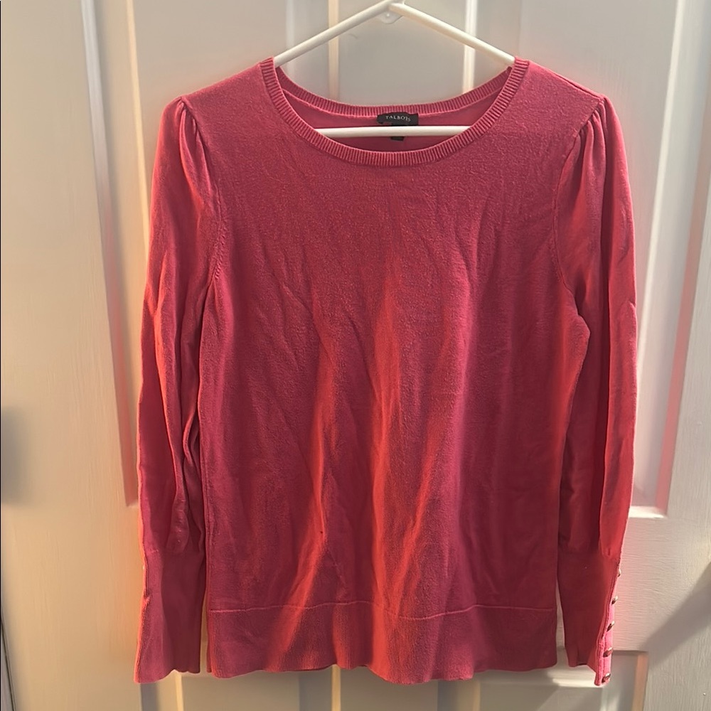Talbots Pink Long Sleeve Sweater